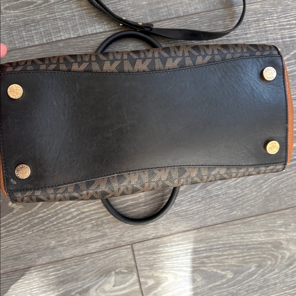 Michael Kors Black and Brown Satchel - Picture 4 of 6